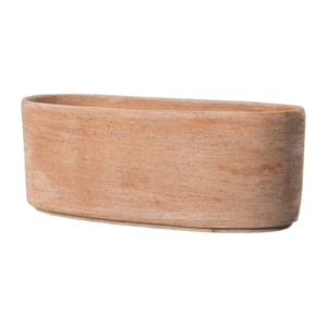 Jardinera Luna 33cm Ovalada Terracota