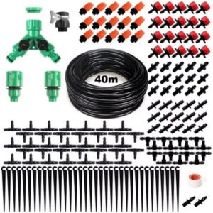 Pack de Riego Automático por Goteo 40 m — Sistema Completo con 158 Piezas