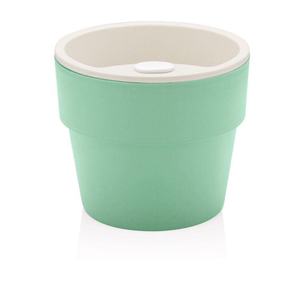 Macetero Autorriego Verde Menta 1,6 L — Tus Plantas Siempre Hidratadas sin Esfuerzo