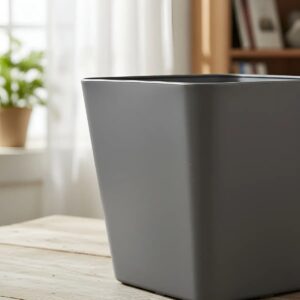 Macetero Nórdico Grande Gris Oscuro 40 cm