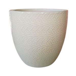 Macetero Woolly 36 Blanco Arena