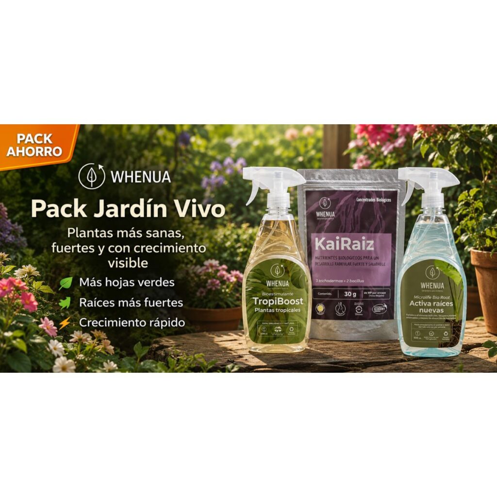 Pack Jardín Vivo – Enraizante, Fertilizante Tropicales y Crecimiento