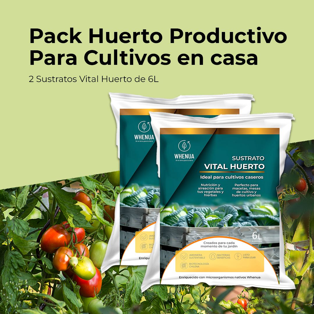 Pack Huerto Productivo — Sustrato Especial para Cultivos en Casa