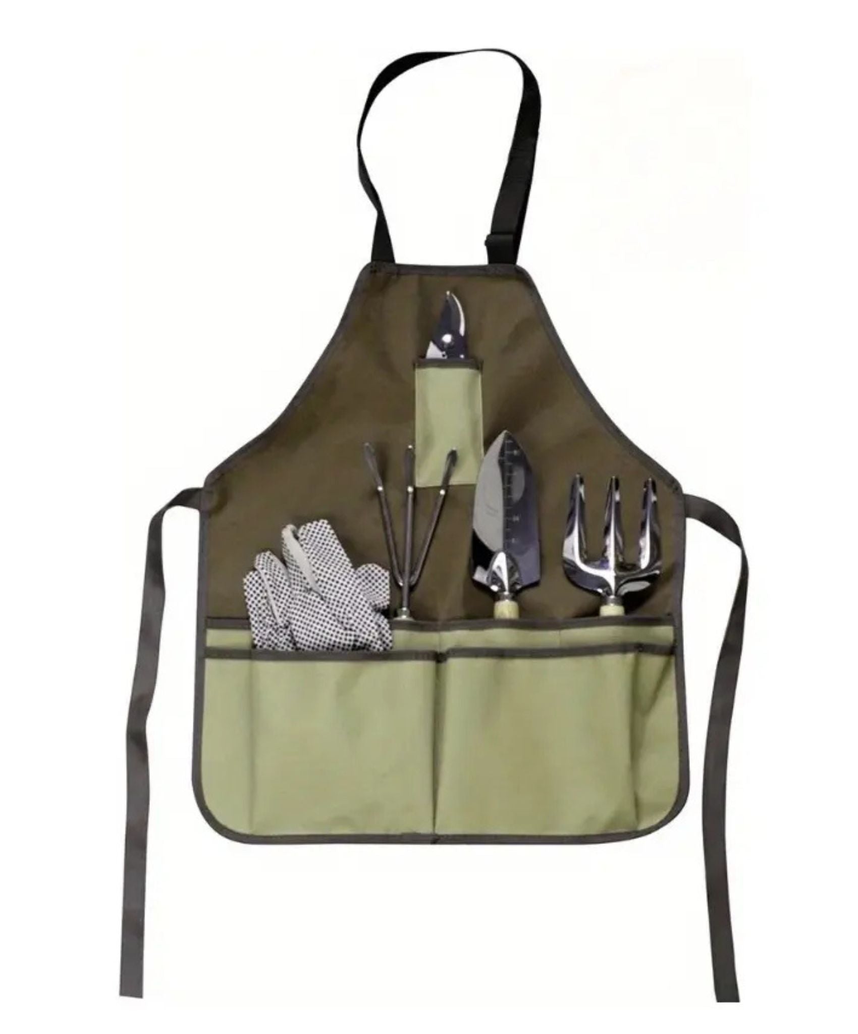 Delantal de Jardinería Impermeable con 7 Bolsillos | Pechera Oxford Multifuncional