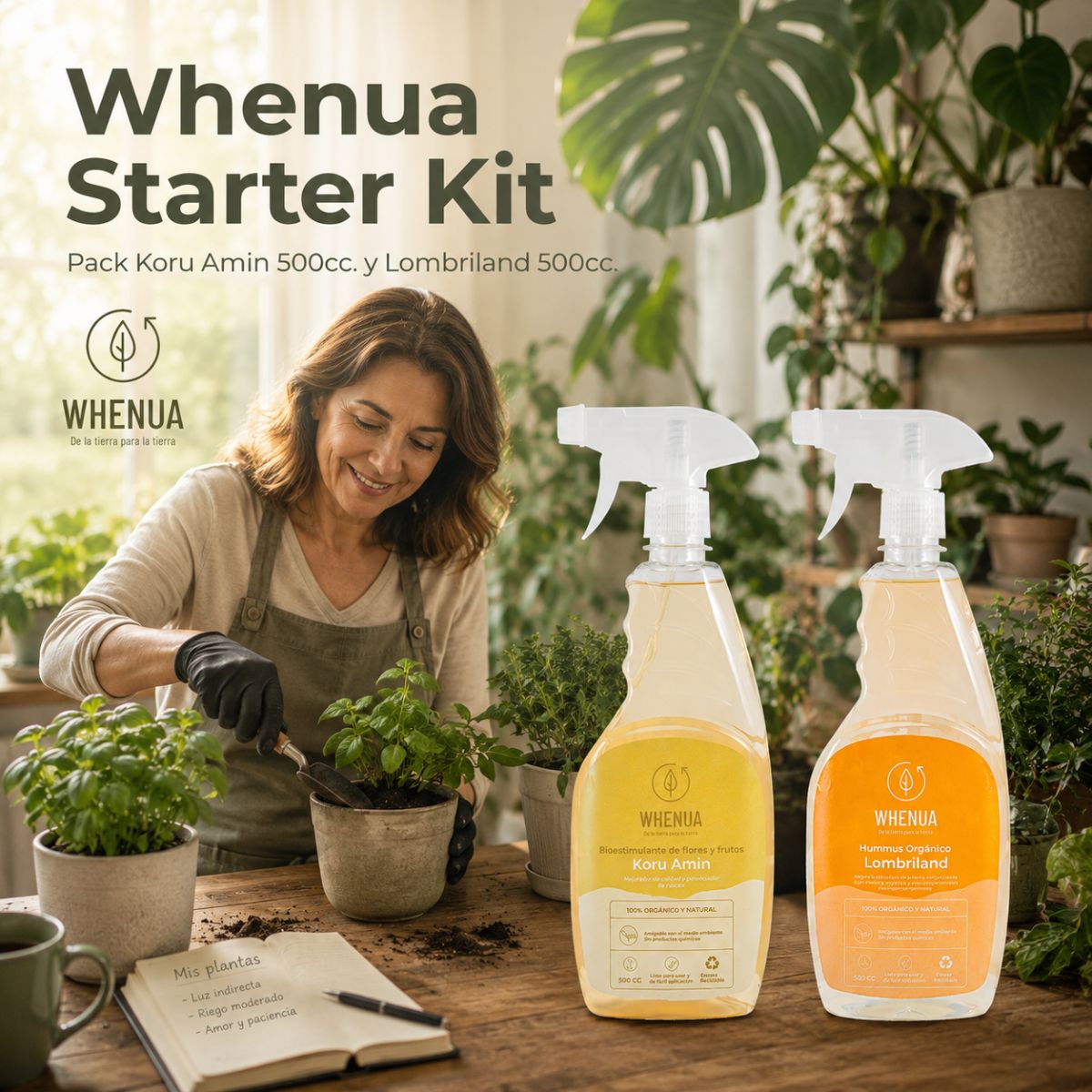 Pack de Inicio Whenua — Follaje + Suelo Saludable
