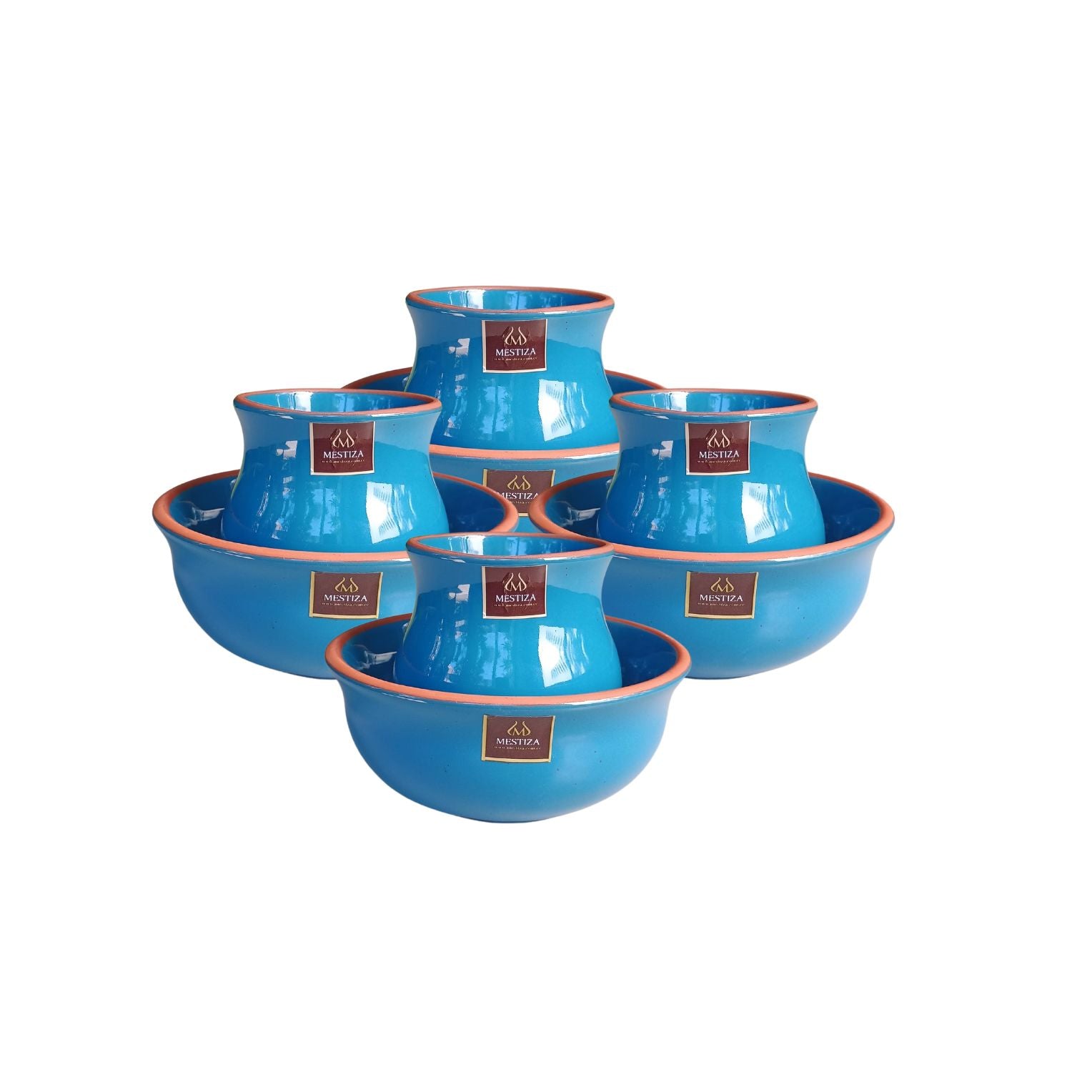 Set de Cantaritos y Bowls Azul Miel