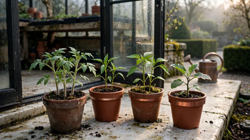 Aclimatación de plantines antes del trasplante al exterior
